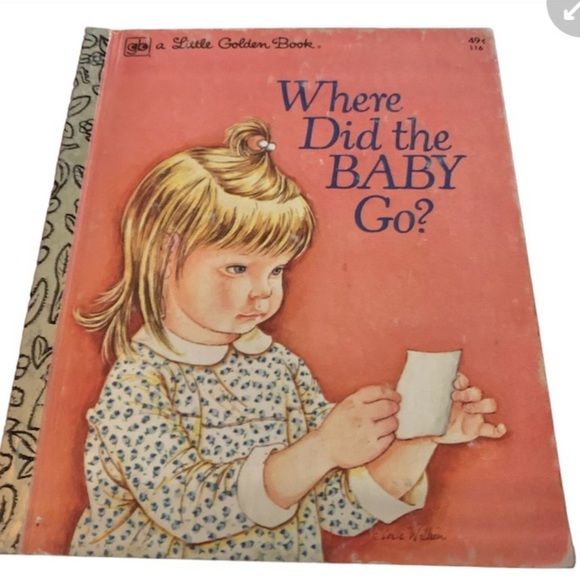 Vintage Little Golden Book 1974 - Where Did the Baby Go? [Hard to Find] - Picture 1 of 12